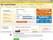 Tablet Screenshot of leasetrader.nl